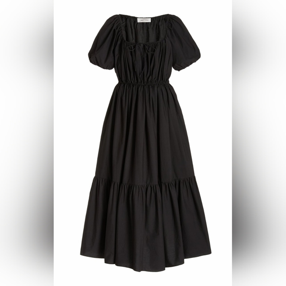 Matteau drawcord midi dress size 3/med - Picture 4 of 5